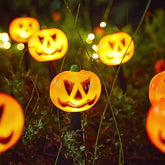 5-Pack Solar Outdoor Pumpkin Lights – Waterproof Halloween Path Decor