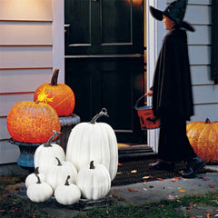 7Pcs Artificial Simulation Pumpkin Set โ Autumn & Thanksgiving Table Decor