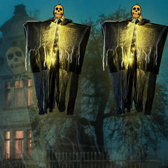 Glowing Halloween Skeleton Gauze Hanging Ghost