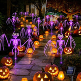 Solar Halloween Garden Lights (2-Pack) – 3D Bats & Skeletons