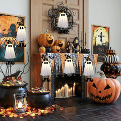 1/3Pcs Halloween LED Light-Up Hanging Witches โ Outdoor Spooky Decor