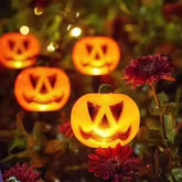 5-Pack Solar Outdoor Pumpkin Lights – Waterproof Halloween Path Decor