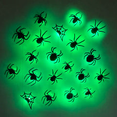 D Halloween Bat & Spider LED Wall Lights – Self-Adhesive Glow Decor
