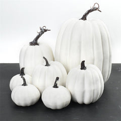 7Pcs Artificial Simulation Pumpkin Set – Autumn & Thanksgiving Table Decor